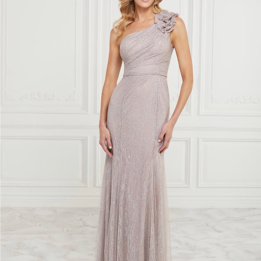 2 Women’s size 6 Christina Wu One-Shoulder Glitter Gown